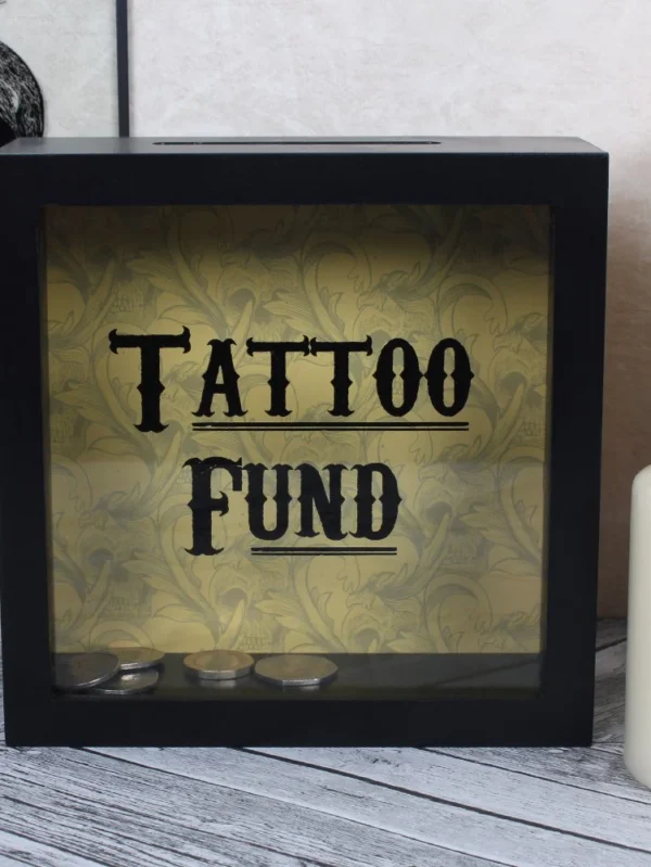 Fondas Tatuiruotėms Taupyklė Dėžutė Tattoo Fund