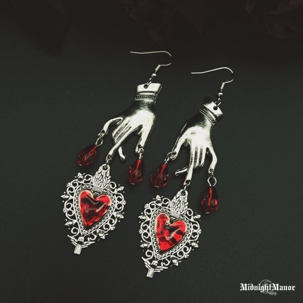 Auskarai Vampyro Ašaros Viktorijos Laikų Raudona