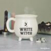 Baltosios Raganos Katilas Puodelis Arbatai ar Kavai White Witch