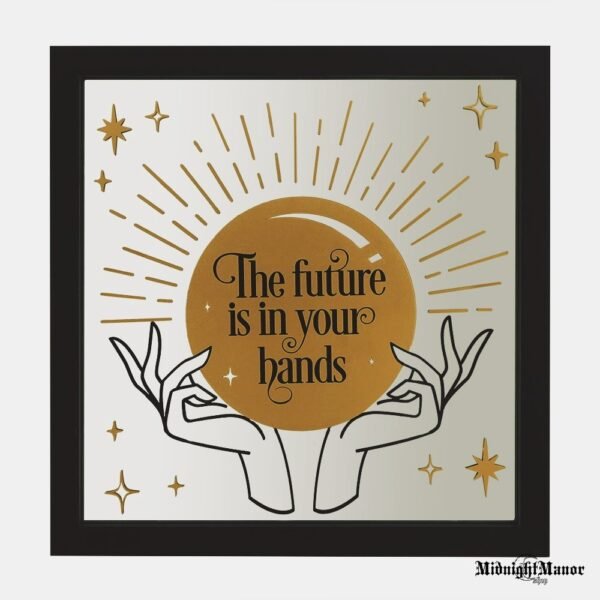 Būrėjos Salono Papuošimui Veidrodinė Iškaba Ateities Regėjimų