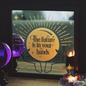 Būrėjos Salono Papuošimui Veidrodinė Iškaba Ateities Regėjimų