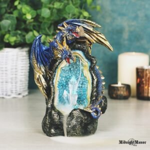 Dvigalvis Drakonas Šviečianti Fantastiška Smilkalinė