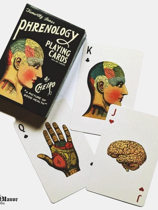 Retro Kortos Frenologijos Galvoskaitos Medicinos Žaidimo Kortos