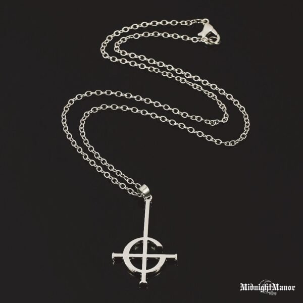 Grupės Ghost Kaklo Pakabukas G Kryžius Grucifiksas