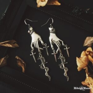 Rankos Kardai Durklai Gyvatės Auskarai Neovintažiniai Viking