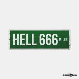 Metalinė Sienos Dekoracija Hell 666 Miles