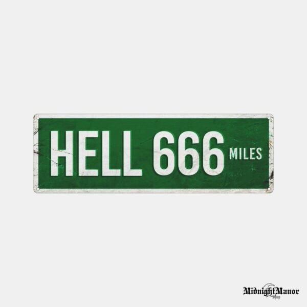 Metalinė Sienos Dekoracija Hell 666 Miles