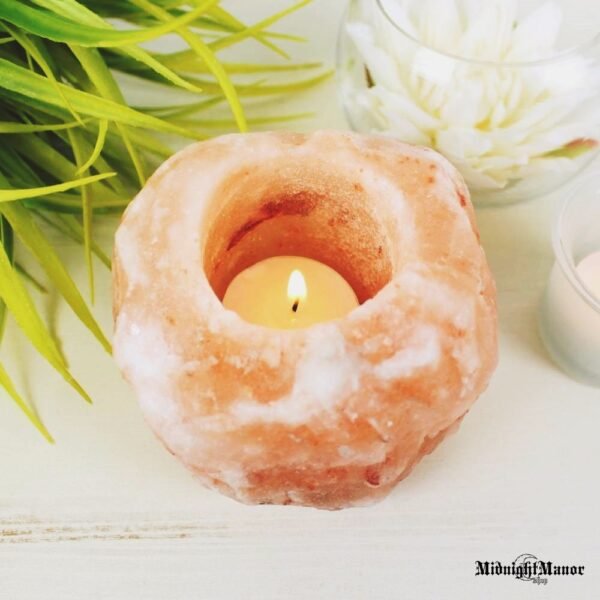 Himalajų Druskos Natūrali Žvakidė Žvakės Laikiklis