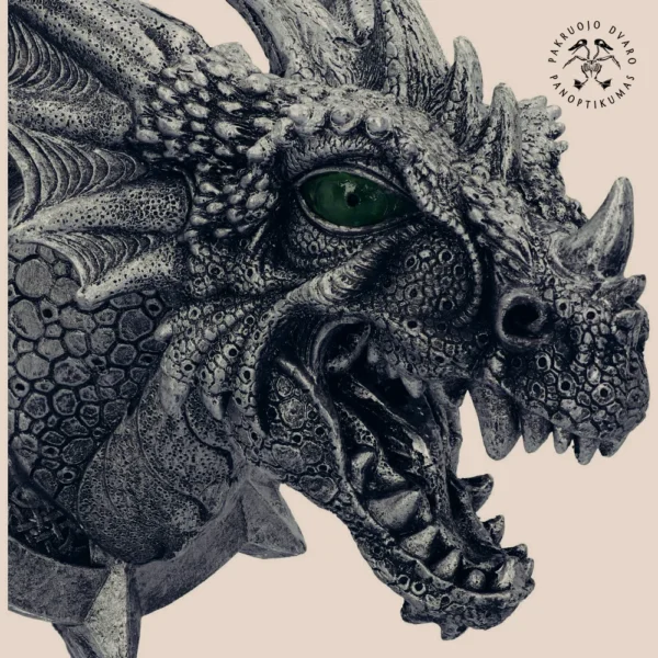 Išskirtinis Sieninis Šviestuvas ar Durų Ornamentas Grėsmingasis Drakonas