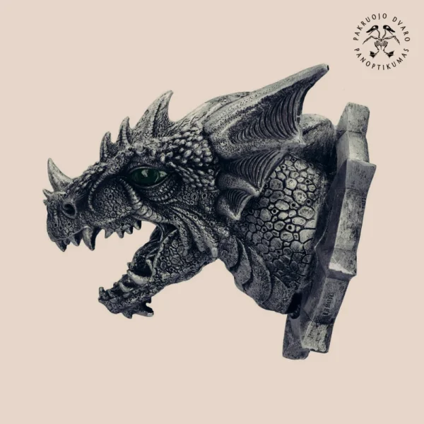 Išskirtinis Sieninis Šviestuvas ar Durų Ornamentas Grėsmingasis Drakonas