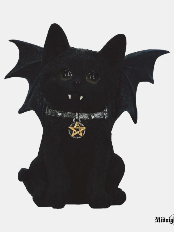 Katė Vampyras Kačiukas Vampyriukas Juoda Raganiška Katė