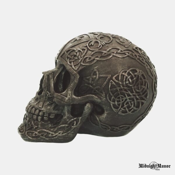 Keltų Kryžius Keltiška Kaukolė Iškiliai Ornamentuota