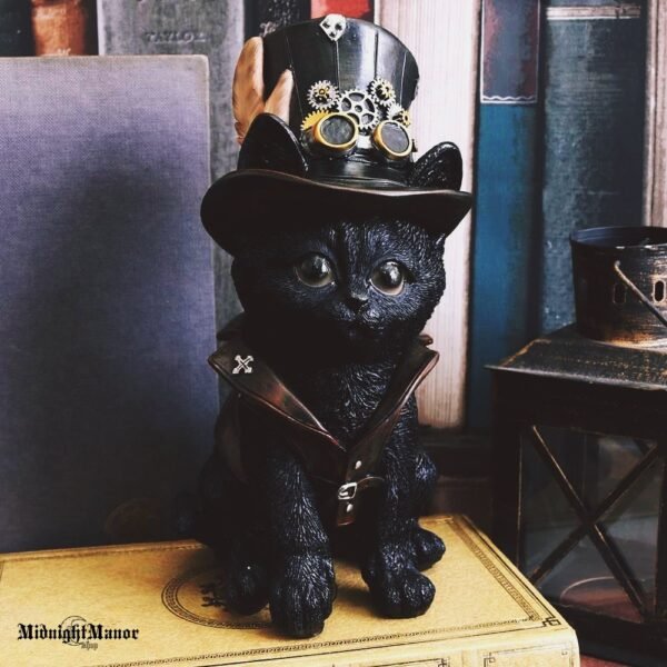 Stympankiška Krumplininko Katė Su Sraigtų Skrybėle