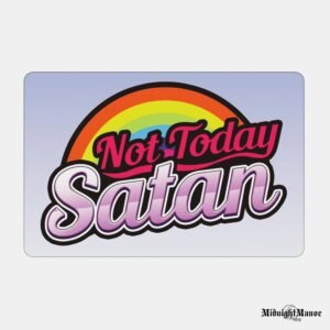 Metalinė Sienos Dekoracija Not Today Satan