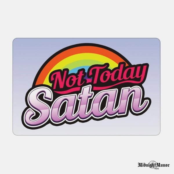 Metalinė Sienos Dekoracija Not Today Satan