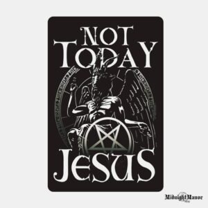 Metalinė Sienos Dekoracija Not Today Jesus