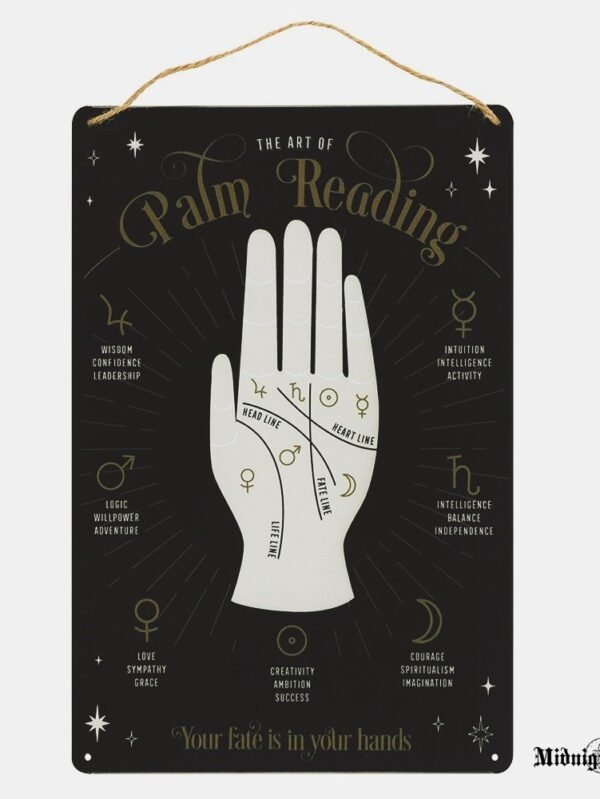 Būrimo iš Delno Paaiškinimų Stilizuota Iškaba Palm Reading