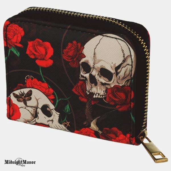 Piniginė Kaukolės ir Rožės Okultiniai Simboliai Nekromantika