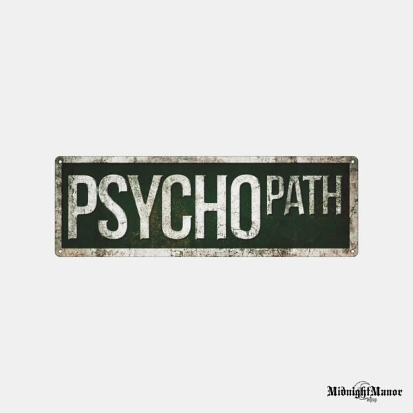 Metalinė Dekoracija Kelio Nuoroda Psychopath