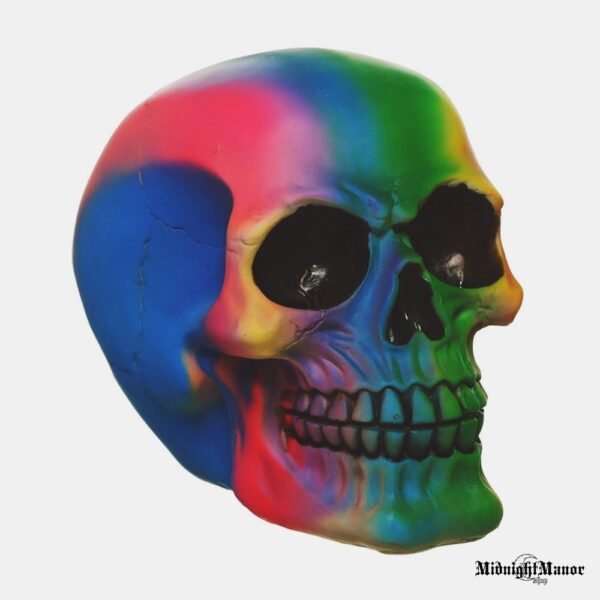 Vaivorykštė Vudstoko Psichodelinė Kaukolė Woodstock Burning Man