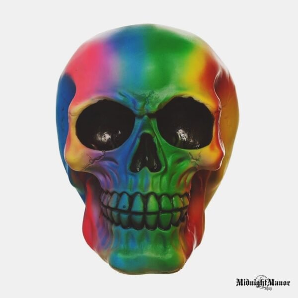 Vaivorykštė Vudstoko Psichodelinė Kaukolė Woodstock Burning Man