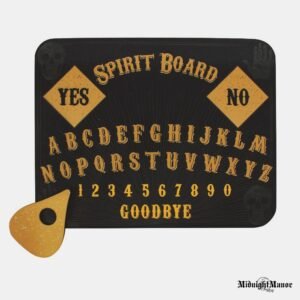 Spiritizmo Lenta Ouija Su Kaukolėmis Juodos Spalvos Retro Raidės