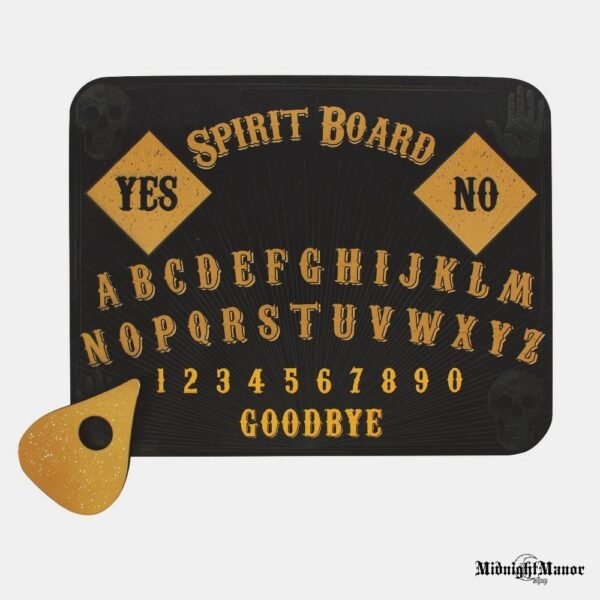 Spiritizmo Lenta Ouija Su Kaukolėmis Juodos Spalvos Retro Raidės