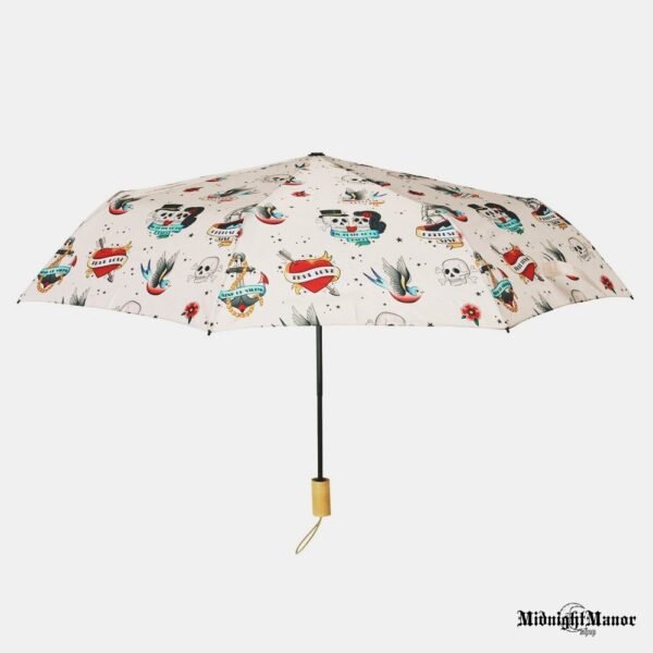 Retro Tatuiruotės Skėtis Nuo Lietaus ar Žvarbaus Vėjo