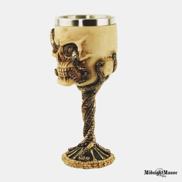 Karibų Piratai Aštuonkojis Kaukolėje Vyno Taurė Octopus