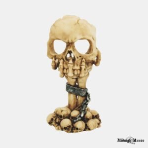 Žvakidė Kaukolė Apmąstymai Šaltose Skeletų Rankose